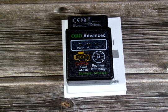 Cairo, Egypt, June 7 2026: Wireless OBD2 Scanner Comprehensive System Scanning, emissions testing, Real-Time data analysis for Android And IOS, Compatible with most vehicles