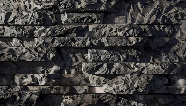 Premium architectural split face basalt stone tile wall texture background