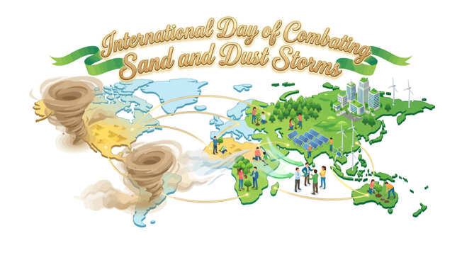 International Day of Combating Sand and Dust Storms highlights global efforts against desertification and environmental
