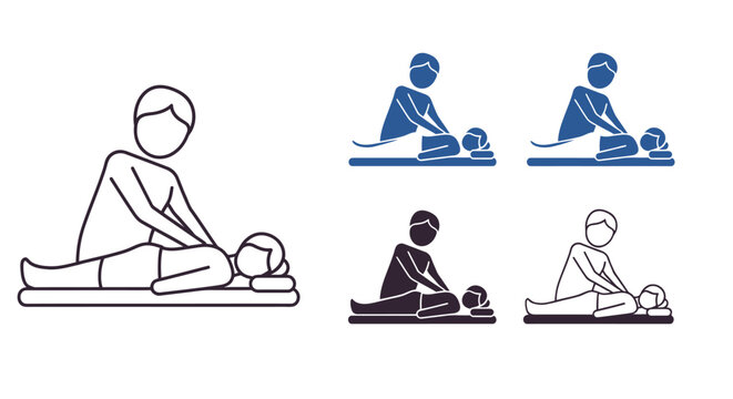 Illustration of CPR and First Aid Training Demonstrations with Multiple Kneeling Responders.