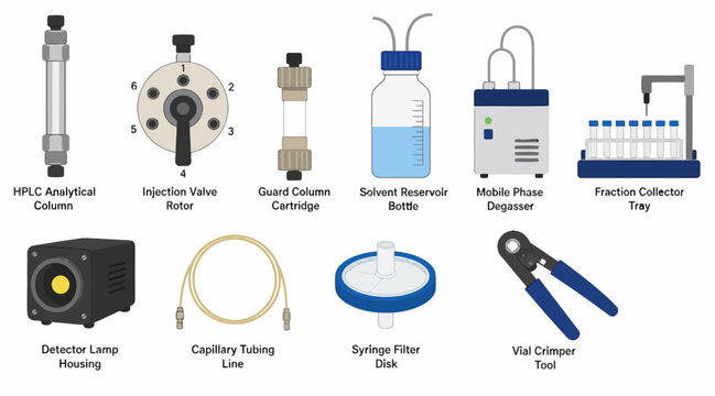 Collection of Laboratory Equipment and Scientific Tools.