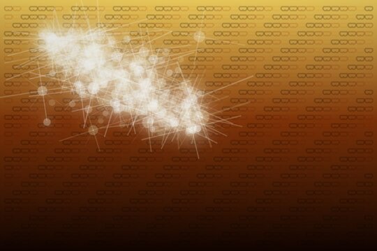 Abstract light burst over binary code background