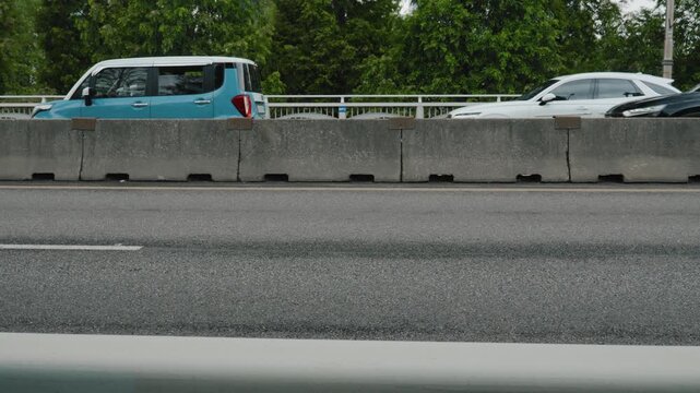 Cars driving on highway in seoul south korea
