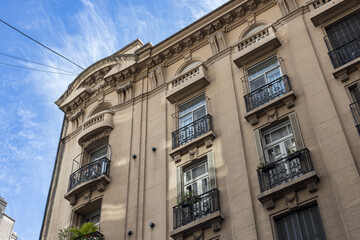 Classic Parisian Architecture with Ornate Balconies and Details © Richard