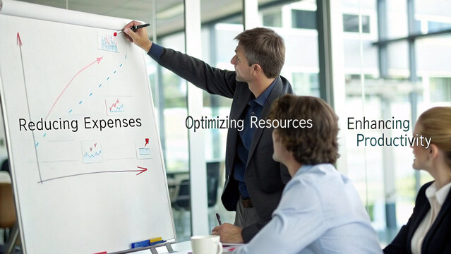 Reducing expenses, optimizing resources, and enhancing productivity are key strategies in business cost reduction