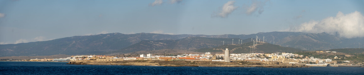 Panorama of the waterfront in Tarifa, Spain © Angela