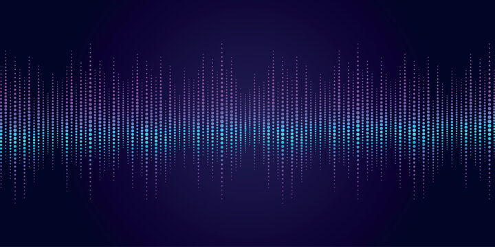Abstract background with a modern digital music equalizer pattern. Futuristic design with sound wave element decoration. Futuristic concept for audio, music, songs. VOL. 2