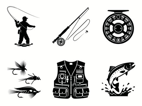 Fly fishing equipment and accessories set