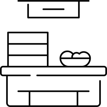 Line Art Canteen Icon