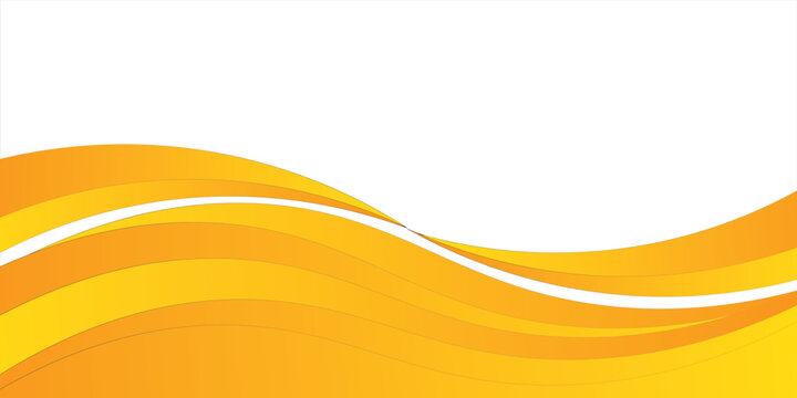 Vector orange line background curve element with white space for text and message design, overlapping layers,