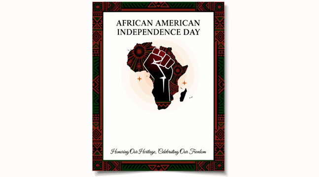 African American Independence Day poster