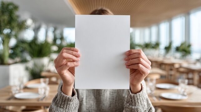 Mystery revealed behind a sheet of white paper