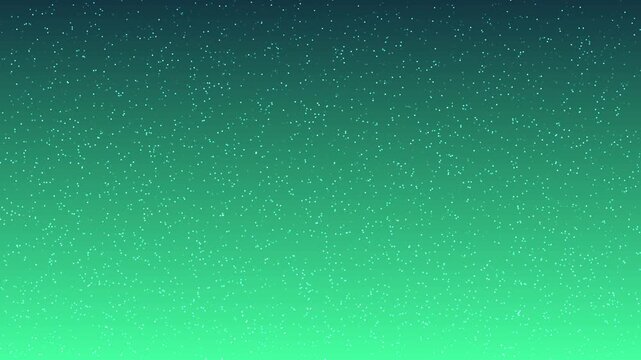 Abstract Pacific Dream gradient animation featuring tiny glowing dot particles moving in an irregular and scattered pattern across a smooth teal, aqua, and green backdrop.