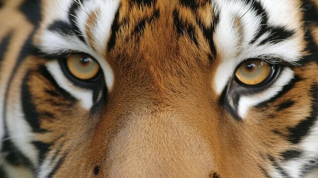 Closeup of a Tigers Eyes.