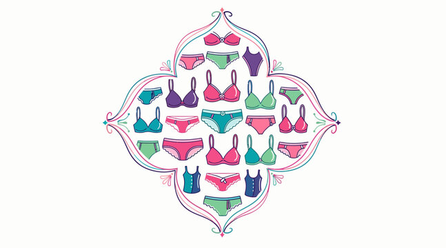 Assorted Lingerie Collection, Intimates Design, Elegant Underwear Patterns
