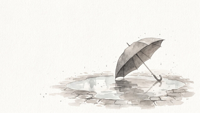 black and white umbrella