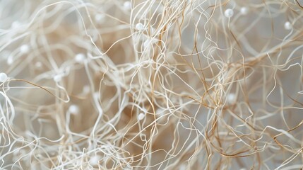 Obraz premium Dried string of pearls roots close up