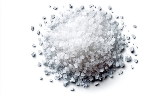 Delicate sea salt crystal close up image