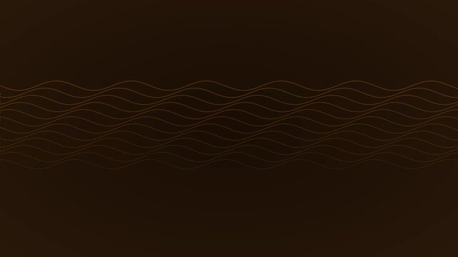 Minimalist paper boat sailing on abstract wavy lines animation 4k origami waves