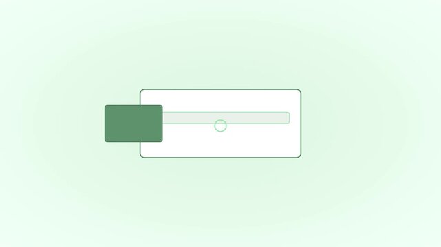 Minimalist ui slider interface animation: interactive toggle control for web and mobile app 4k