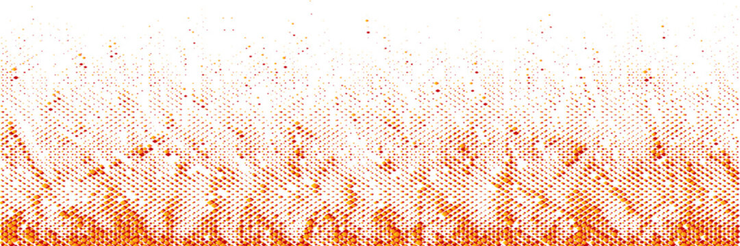 Red rectangle colorful mosaic pixel vector background.  bright background for your design. Digital. Mosaic effect. Halftone vector. fire effect.