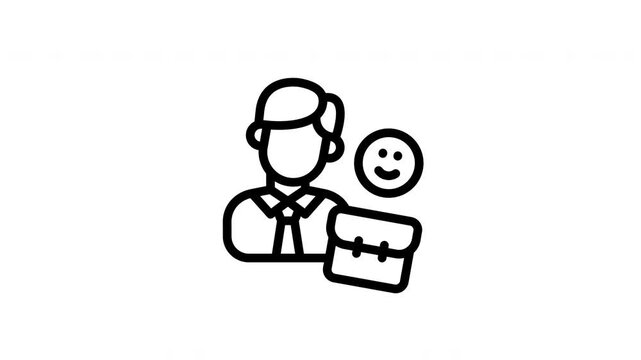 loyalty minimalist stroke animation