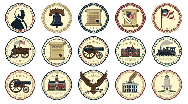 American History Icons: Independence, Presidents, Monuments, Symbols