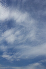 Obraz premium The sky is filled with cirrostratus clouds.
