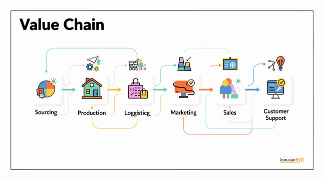 business value chain process flow