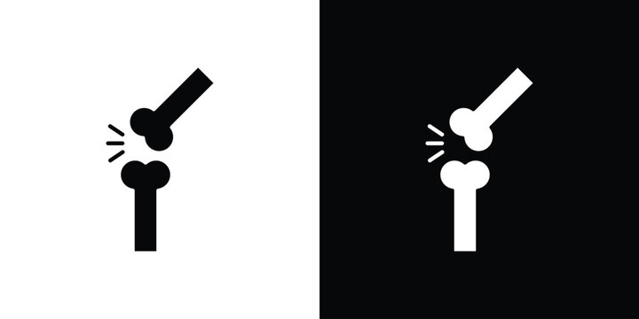 Bones icon in black and white, best for Gaphic Design