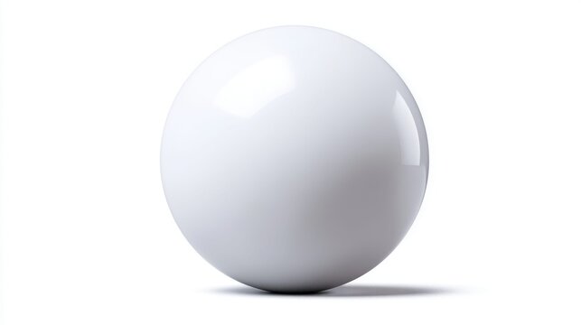 Simple elegance with a clean white orb isolated