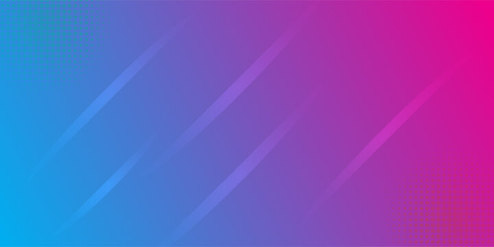 Vibrant Blue Pink Gradient Background With Diagonal Light Streaks and Halftone Texture