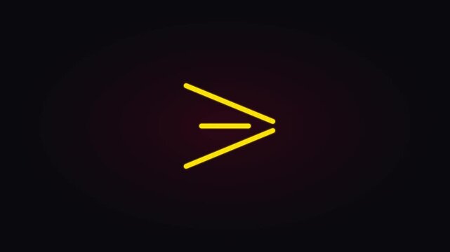 Minimalist animated menu transitioning to close button on dark animation 4k background, interface