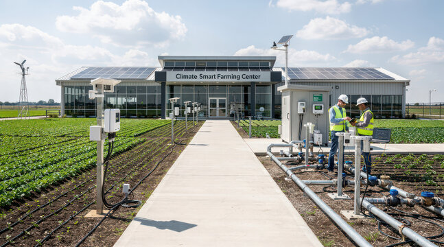 Clemson University Learning Center showcases sustainable agricultural research and technology.