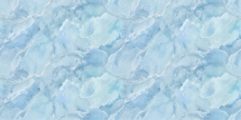 Abstract Blue Ice Texture Background with Frozen Water Surface Winter Snow Pattern and Cloud Inspired Sky Backdrop © Robia
