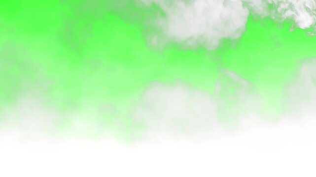 Green and white abstract background with cloudy texture