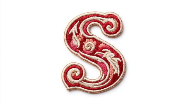 Elegant ornate letter s design for creative projects