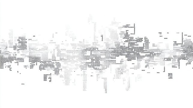 Complex data flow abstract visual representation