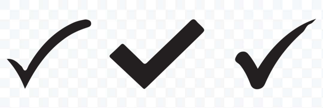 Double check icon tick symbol confirmation, approval, success icons. Check mark icon. Single and double ticks. Confirmation and read message status symbol. Used in chat, tasks, and notifications sign.