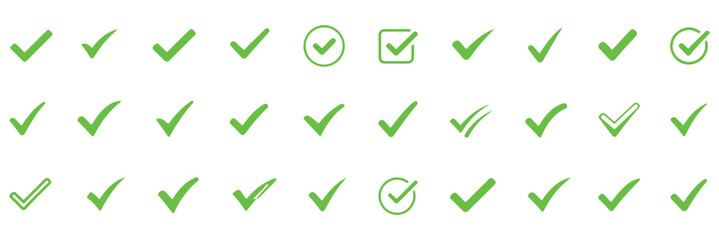 checkmark icon color editable on white background  © HIKE STUDIO 9
