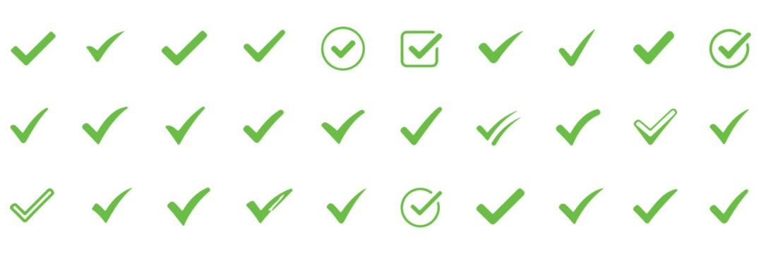 checkmark icon color editable on white background
