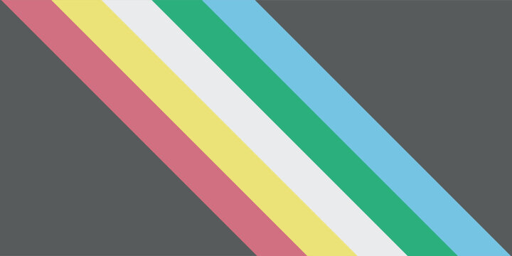 Disability pride flag. Color stripes representing a form of impairment