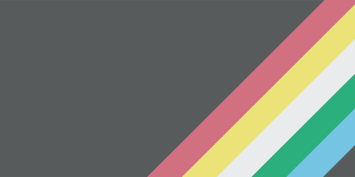 Disability pride flag. Color stripes representing a form of impairment