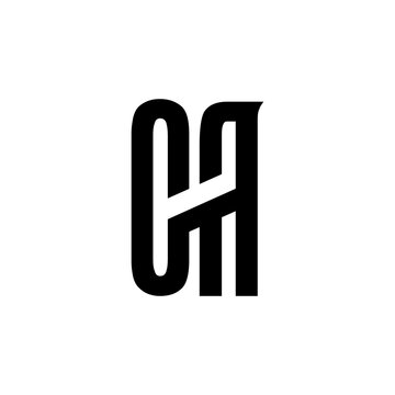 letter CA monogram unquie logo wordmark