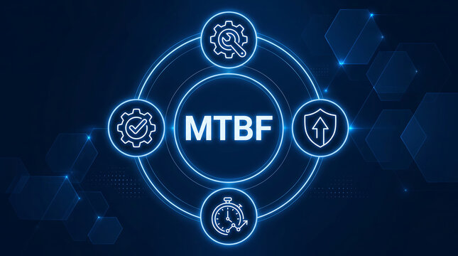 MTBF acronym. Mean Time Between Failures is a measure of reliability that indicates how long a system operates before failing