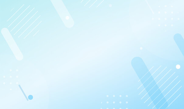 Light Blue Abstract Geometric Background Vector with Soft Shapes for Modern Technology Website Banner
