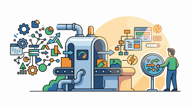 Automated data processing and analysis workflow visualization