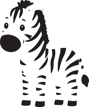 zebra cartoon vector illustration