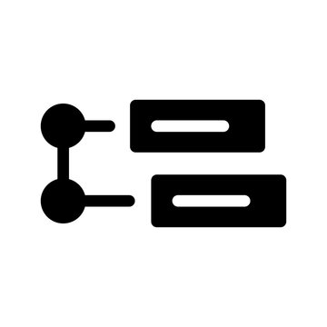 Database network infrastructure with servers and storage technology