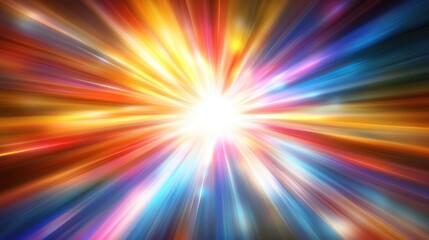 Obraz premium A Vibrant Abstract Explosion of Colorful Light Trails Creating a Dynamic Energetic Cosmic Background